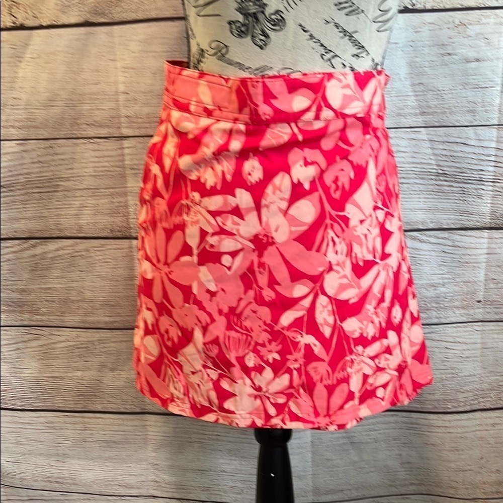 RipSkirt Hawaii Wrap Skirt CoverUp Size XL Length 1 Floral 15” Pockets Vacation
